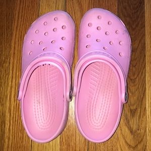 Pink Crocs